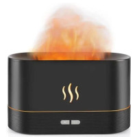 Увлажнитель аромадифузор "Fire" ультразвуковой, ночник, USB Чорний / Білий