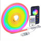 Гибкий RGB Neon неон 10 м USB управление с телефона + пульт ДУ + клипсы крепления