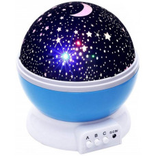 Детский ночник звездное небо проектор вращающийся шар Star Master Dream (Синий)