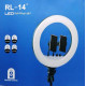 Оригинальная лампа RL-14 Кольцевая LED лампа 36см 220V 