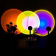 Светильник проекционный Sunset Lamp RGB с пультом USB разноцветный