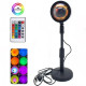Светильник проекционный Sunset Lamp RGB с пультом USB разноцветный