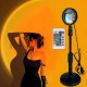 Светильник проекционный Sunset Lamp RGB с пультом USB разноцветный