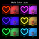 Кольцевая РГБ лампа MJ33-33 в форме сердца LED RGB 33 см