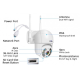 Уличная WIFI камера видеонаблюдения Full HD поворотная с микрофоном PTZ 1080p