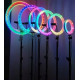 Кольцевая лампа 3-D 26 см RGB цветная двухсторонняя Селфи кольцо