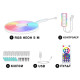 Гибкий RGB Smart Neon неон 5м USB управление с телефона + пульт ДУ + клипсы крепления