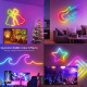 Гибкий RGB Smart Neon неон 5м USB управление с телефона + пульт ДУ + клипсы крепления