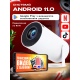 Домашний смарт проектор 4K Ultra HD на Androin 11, Трансляция экрана, Bluetooth 5.0, Wi-Fi 6, мультимедийный домашний кинотеатр мини