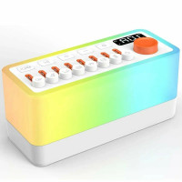 Ночник колонка с звуками природы RGB. Для сна, малышей, медитации, спорта Белый 