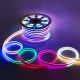 Гибкий неон RGB 5 м - управление с телефона 24V + пульт 220 V Neon